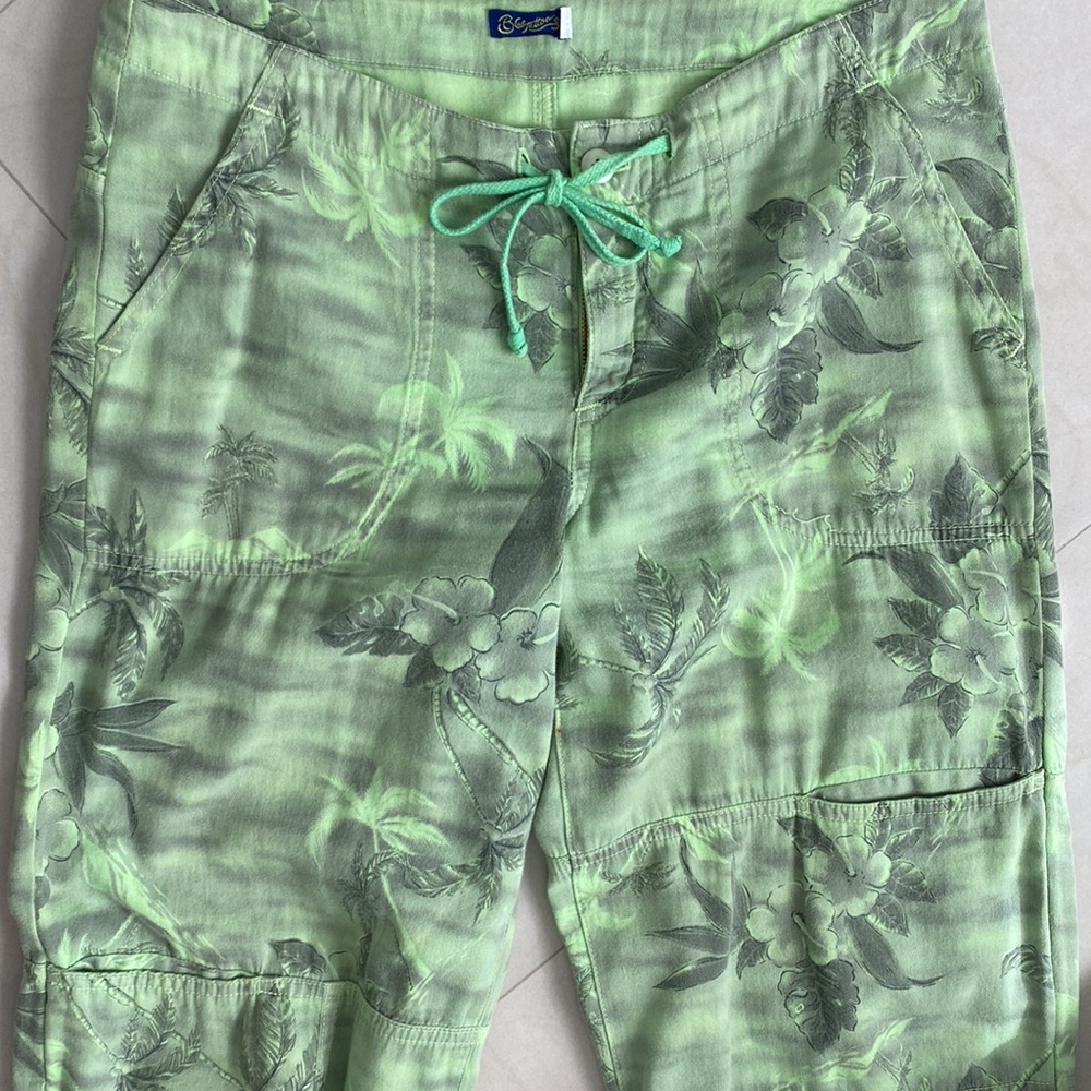 Tropical Print Cargo Pants - Picture 2 of 7